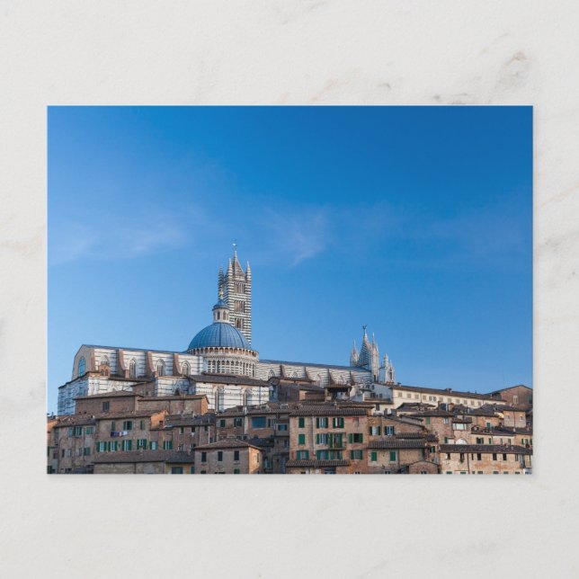 Postal Siena Skyline, Italia (Anverso)