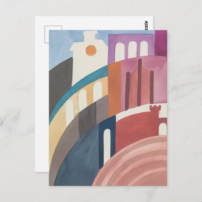 Postal Siena | Sophie Taeuber-Arp | (Anverso / Reverso)