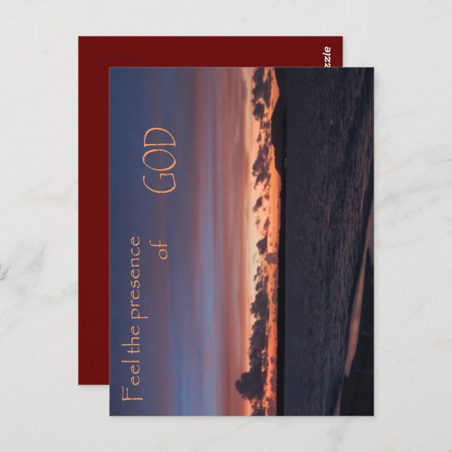 Postal Siente la presencia de DIOS (Anverso / Reverso)