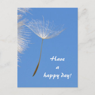 Postal Siéntete libre - Semilla de Dandelion voladora