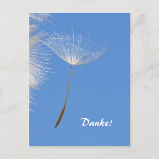 Postal Siéntete libre - Semilla de Dandelion voladora