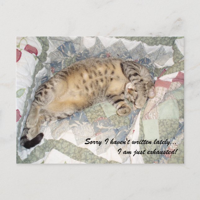 Postal Siento no haber escrito últimamente... (Anverso)