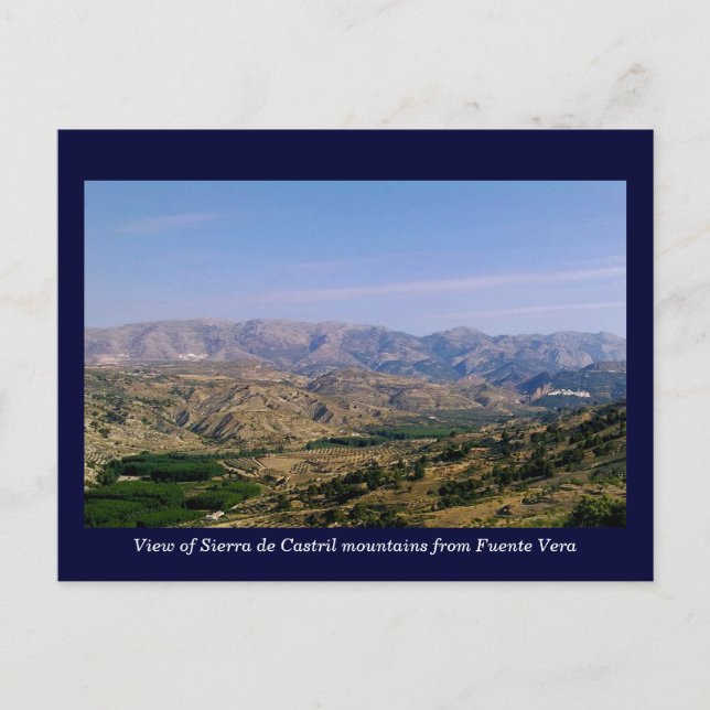Postal Sierra de Castril, Granada, España (Anverso)