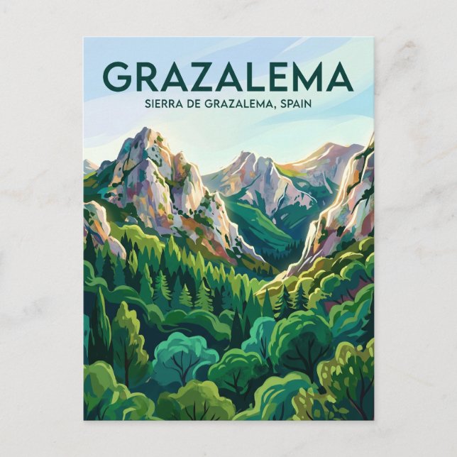 Postal Sierra de Grazalema España (Anverso)
