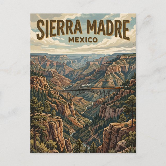 Postal Sierra Madre Occidental México (Anverso)