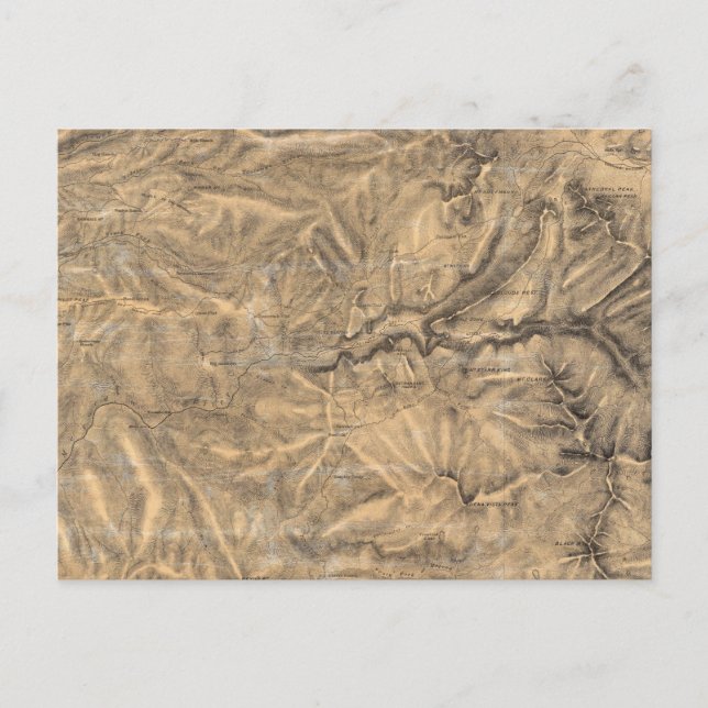 Postal Sierra Nevada adyacente al Valle Yosemite (Anverso)