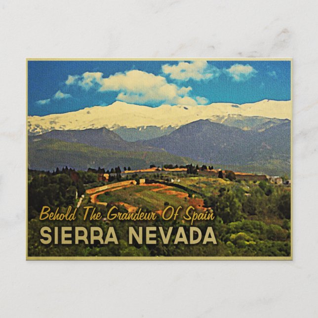Postal Sierra Nevada España (Anverso)