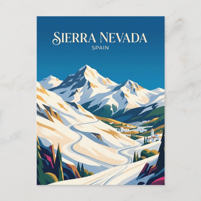 Postal Sierra Nevada España (Anverso)