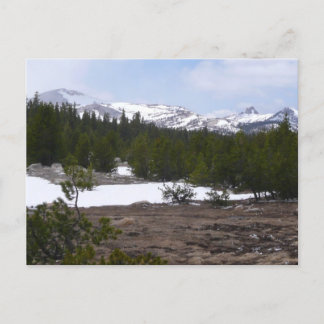 Postal Sierra Nevada y nieve en Yosemite