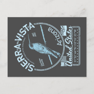 POSTAL SIERRA VISTA ARIZONA - ILUSTRACION HUMMINGBIRD