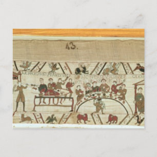 Postal Siervos preparando un banquete para William I