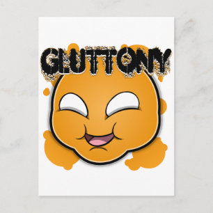 Postal Siete caras de Sins - Gluttony