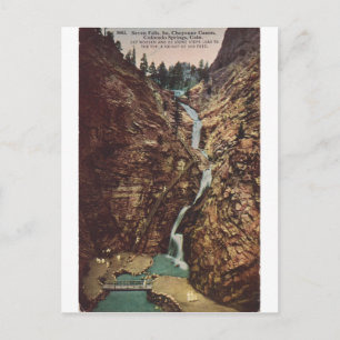 Postal Siete cataratas, cañón del sur de Cheyenne