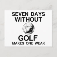 SIETE DÍAS SIN GOLF HACE QUE UNO SEA DÉBIL