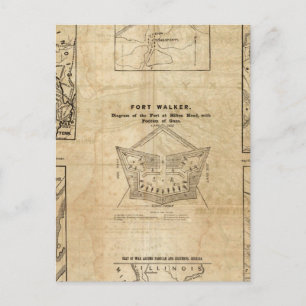 Postal Siete mapas del New York Herald