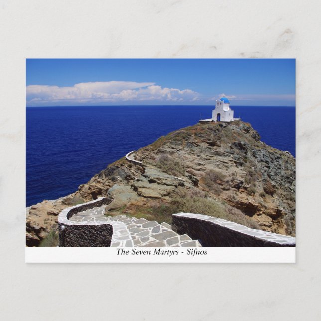 Postal Siete mártires - Sifnos (Anverso)
