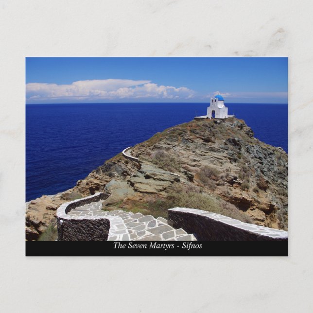Postal Siete mártires - Sifnos (Anverso)