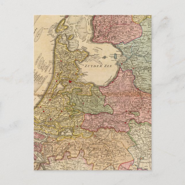 Postal Siete provincias unidas (Anverso)