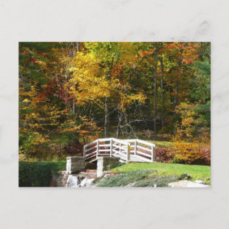 Postal Siete Springs Fall Bridge I Otoño Paisaje