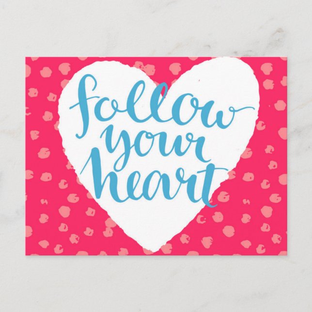 Postal Siga su corazón 3 (Anverso)