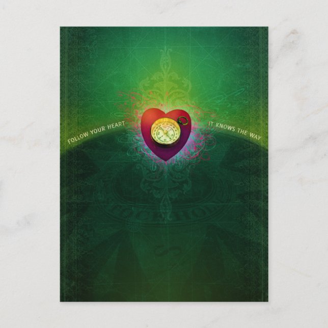 Postal Siga su corazón (postal) (Anverso)