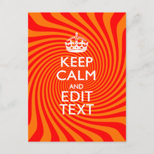 Postal Siga tranquilo diciendo sobre el vibrante giro Nar