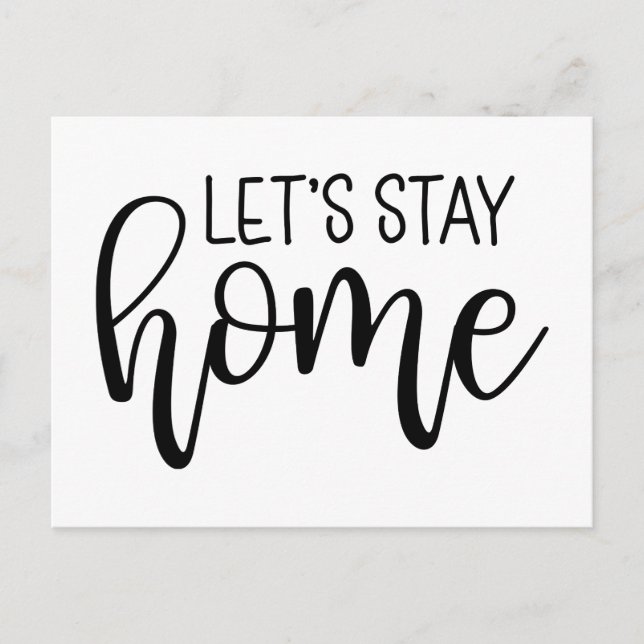Postal Sigamos en casa (Anverso)