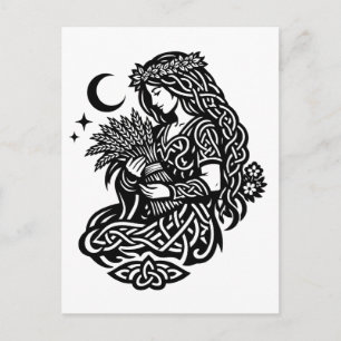 Postal Sigilo de la Doncella de Virgo — Tatuaje de Zodiac