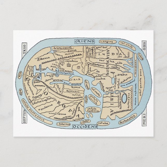 POSTAL SIGLO II DEL MAPA MUNDIAL (Anverso)