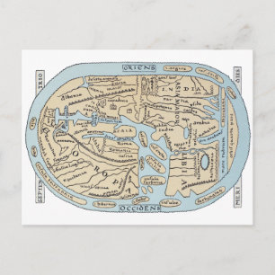 POSTAL SIGLO II DEL MAPA MUNDIAL