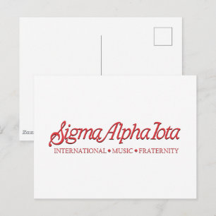 Postal Sigma Alpha Iota Fraternidad Internacional de Músi