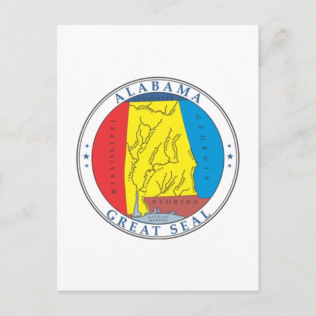 Postal Signo de Alabama (Anverso)