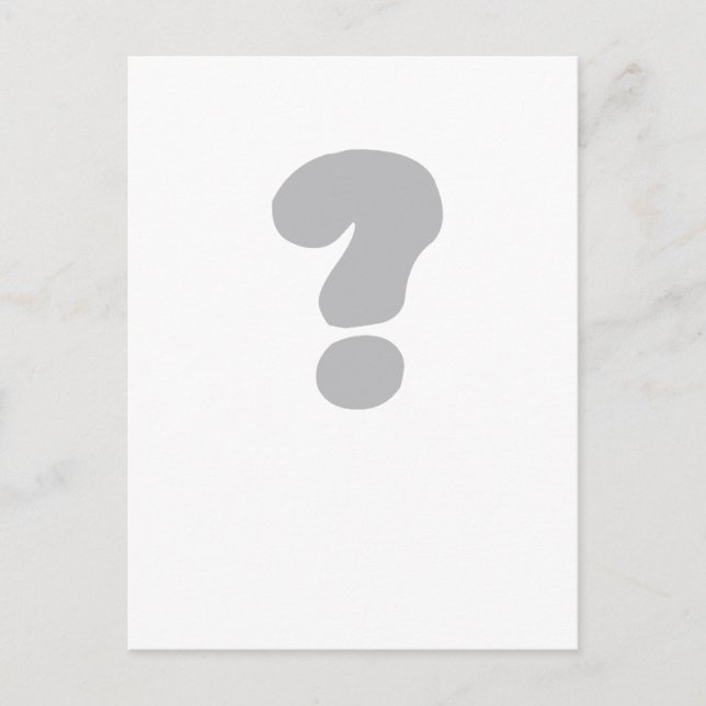 Postal signo de interrogación? (Anverso)