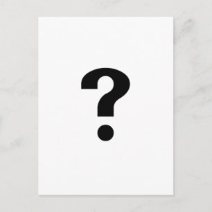 Postal Signo de interrogación negro