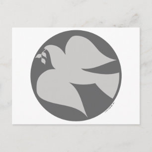 Postal Signo de la paloma de la paz