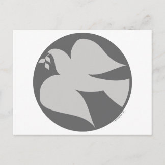 Postal Signo de la paloma de la paz