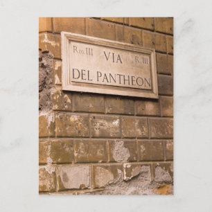Postal Signo de Panteón, Roma, Italia 2