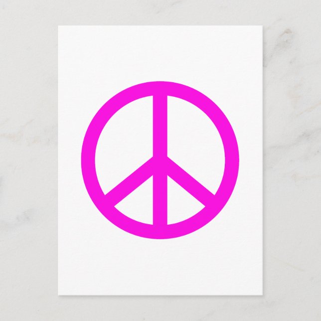 Postal Signo de paz de Fuchsia (Anverso)