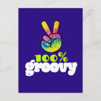 Signo de paz de mano arcoiris 100% Groovy