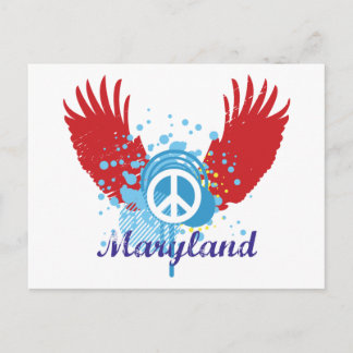 Postal Signo de paz de Maryland