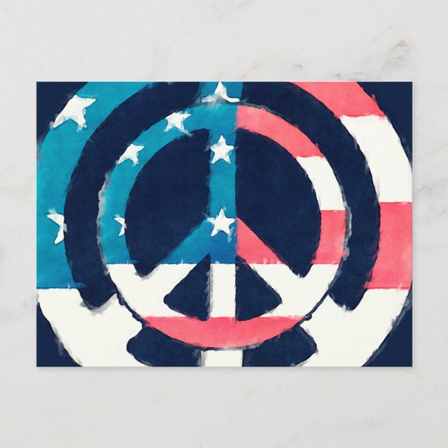 Postal Signo de paz estadounidense moreno (Anverso)