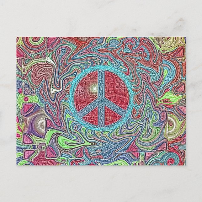Postal Signo de paz paquistaní Groovy (Anverso)