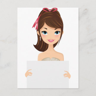 Postal signo de retención del Chica del bonito