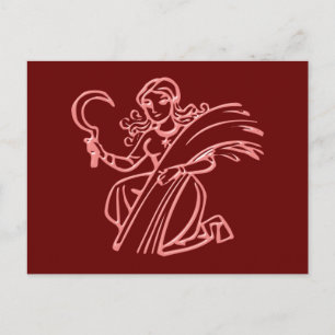 Postal Signo de Sternzeichen Jungfrau zodiac Virgo