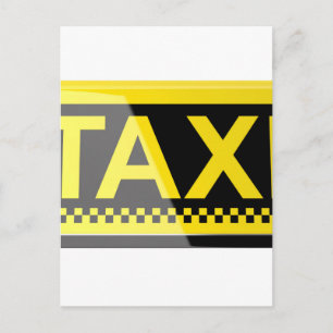Postal Signo de taxi