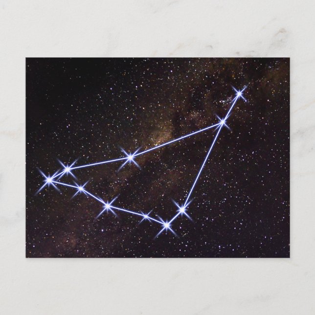 Postal Signo estrella capricornio (Anverso)