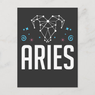 Postal Signo zodiacal Aries Constelación del horóscopo
