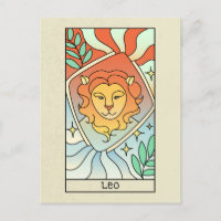 Signo zodiacal Leo Arte abstracto Vintage