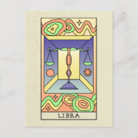 Signo zodiacal Libra Arte abstracto vintage