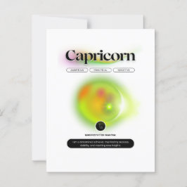 Postal Signo Zodiacal Moderno Capricornio Cita Elemento T